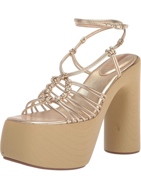 Sam Edelman Shoes - Sam Edelman Gold Strappy Platform Heels for Women
